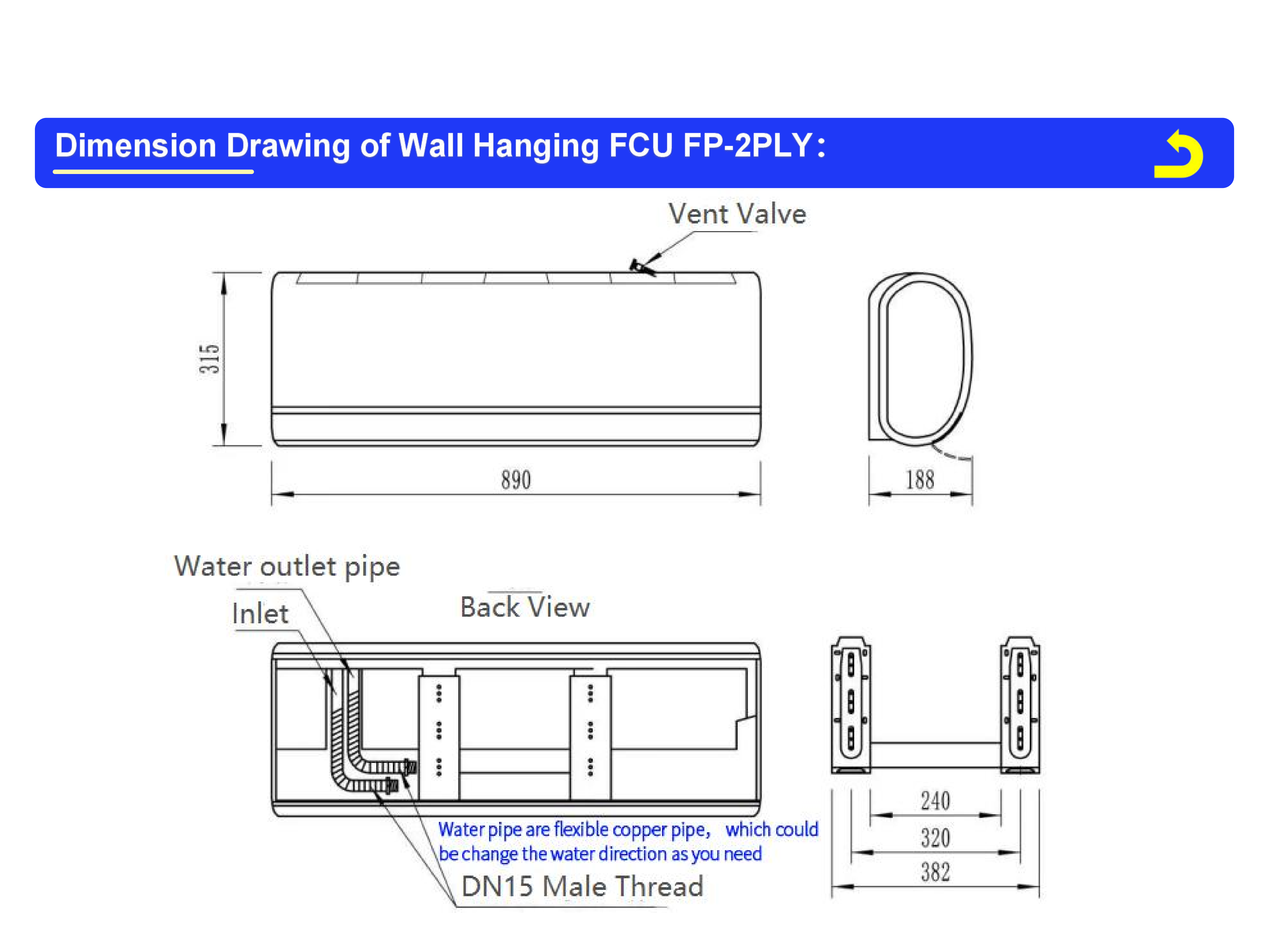 Wall hanging Fan Coil Unit_07